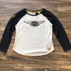 Harley Davidson long sleeve crew neck tshirt